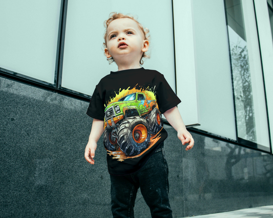 Monster Truck Short Sleeve Toddler Boy T-Shirt